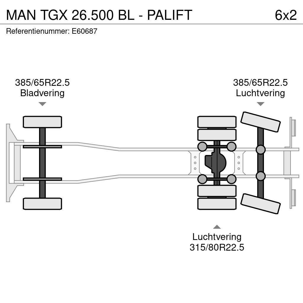 MAN TGX 26.500 BL - PALIFT Container trucks