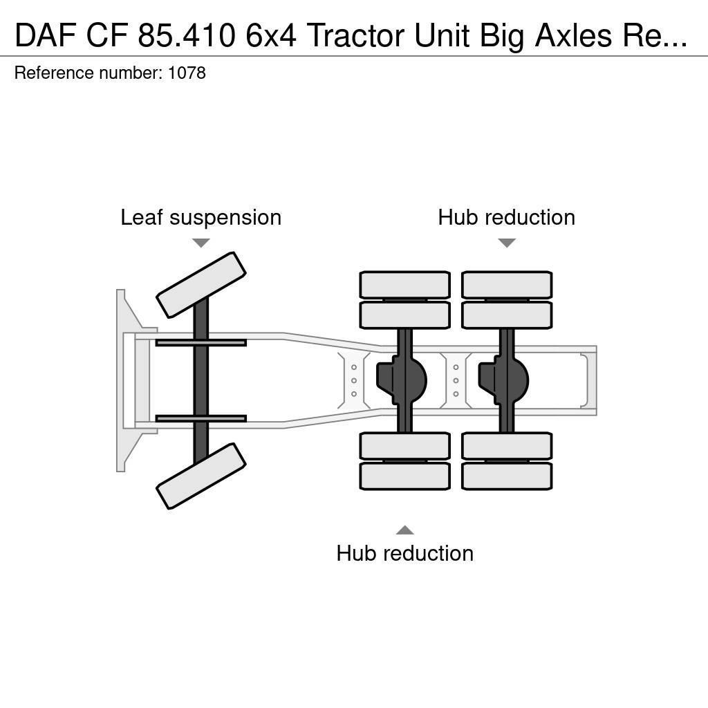 DAF CF 85.410 6x4 Tractor Unit Big Axles Retarder Good Prime Movers