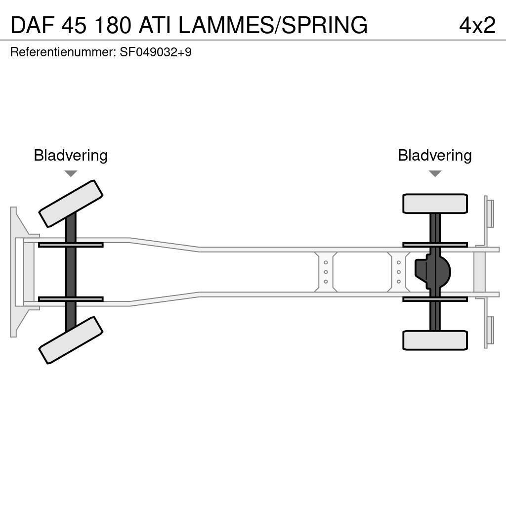 DAF 45 180 ATI LAMMES/SPRING Curtain sider trucks
