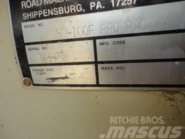 Ingersoll Rand SD100F Pro Pac 84" Padfoot Vibratory Compactor Plate compactors