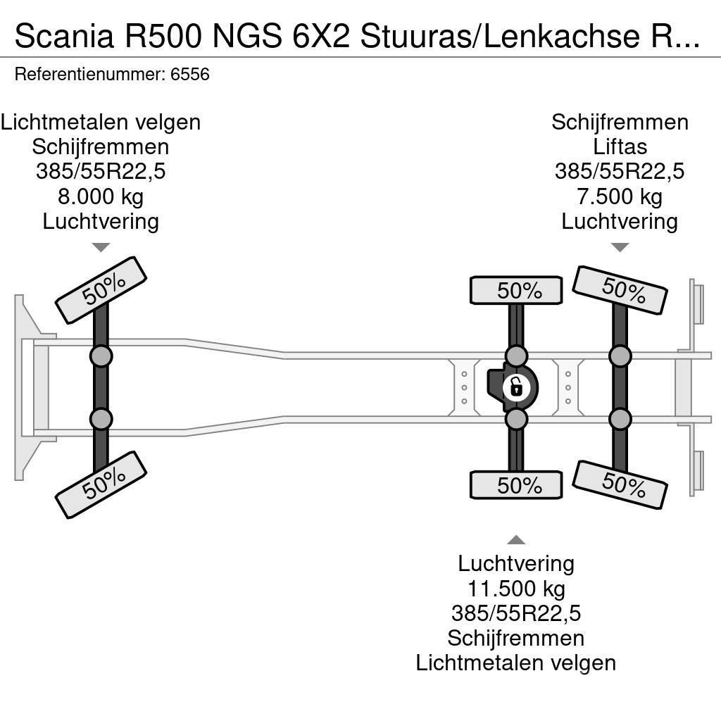 Scania R500 NGS 6X2 Stuuras/Lenkachse Retarder AHK Curtain sider trucks
