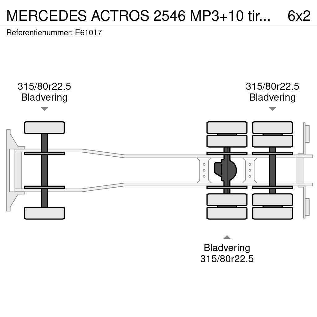 Mercedes-Benz ACTROS 2546 MP3+10 tires/pneus Container trucks