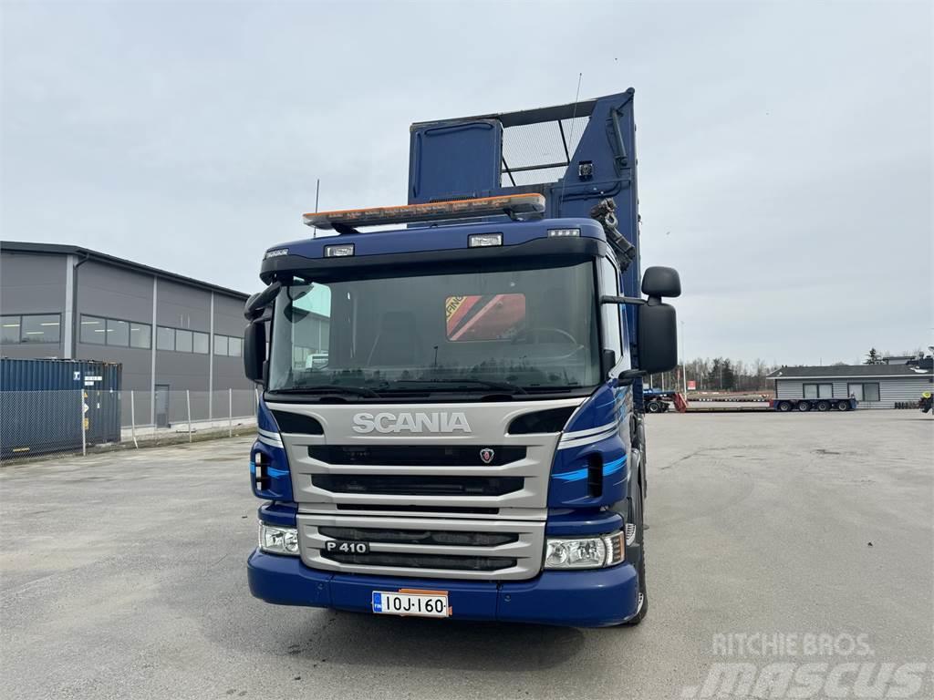 Scania P 410 8X2 Truck mounted cranes