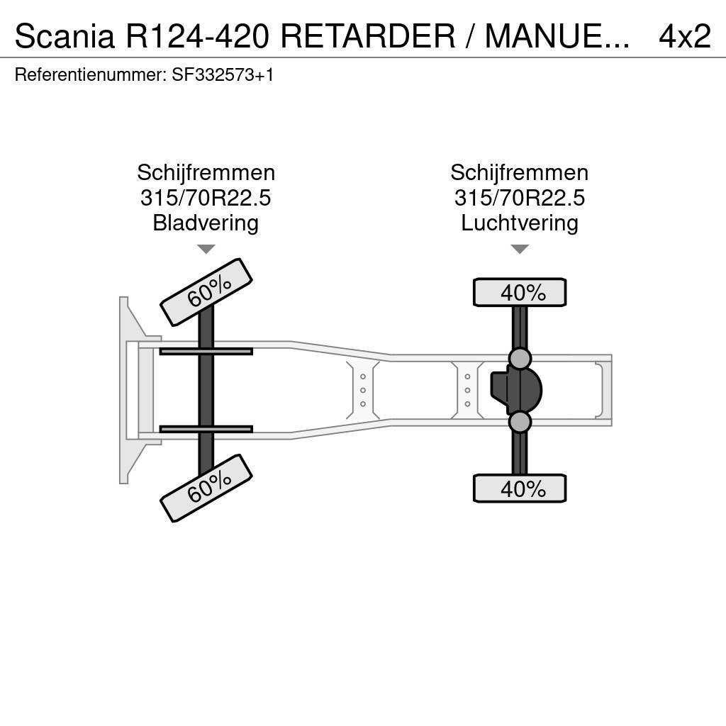 Scania R124-420 RETARDER / MANUEL / AIRCO Prime Movers