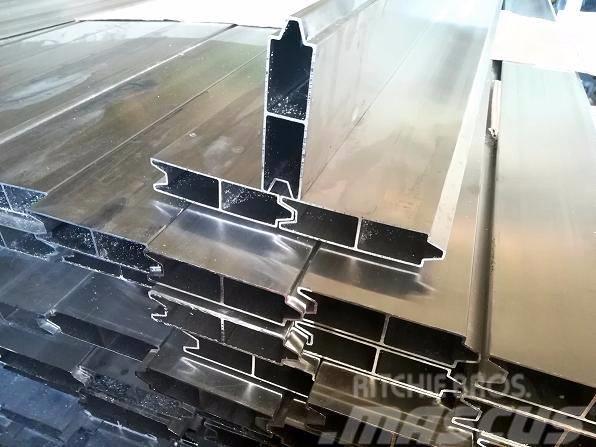  aliuminio bortines lentos užuolaidinės alumines -  Curtain sider semi-trailers