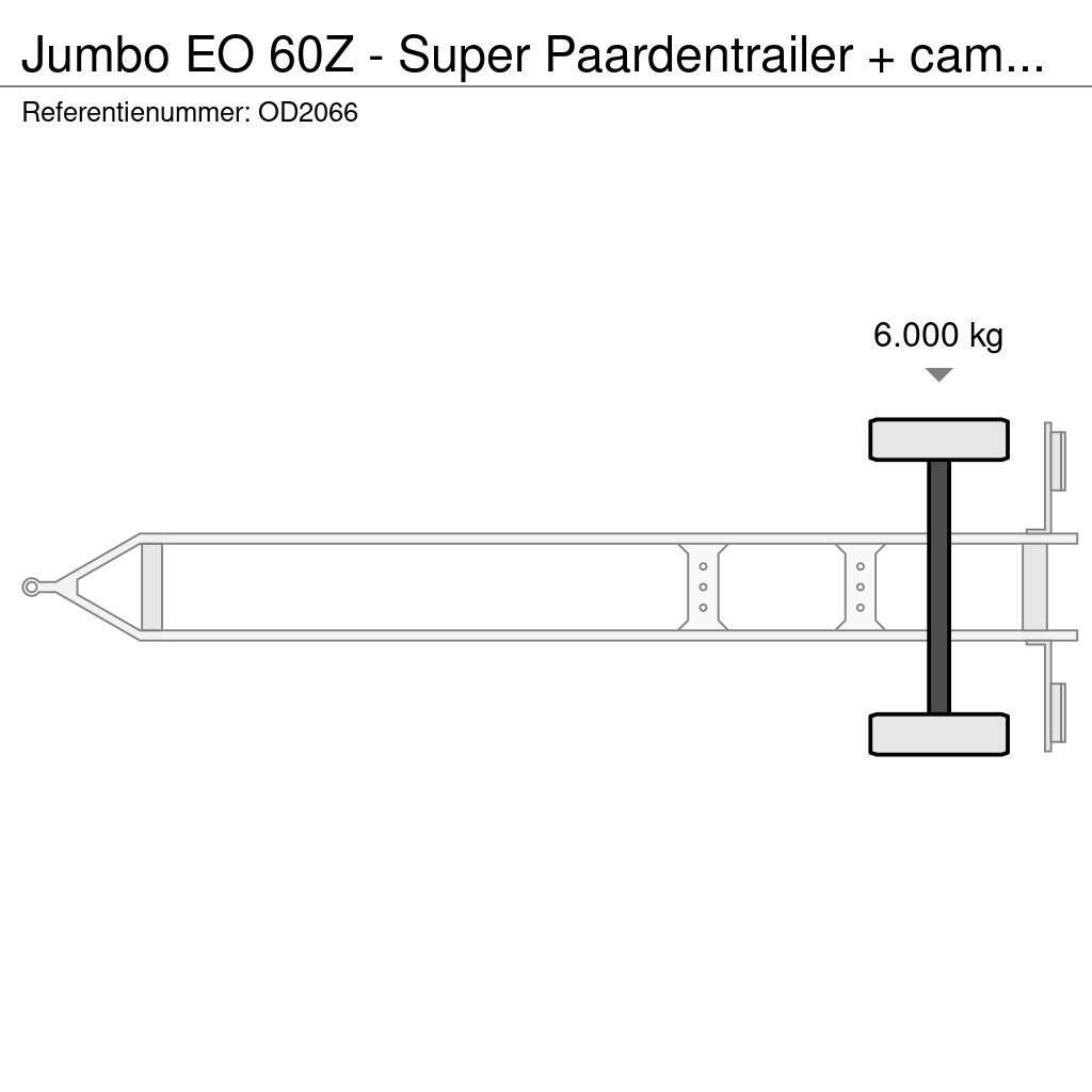 Jumbo EO 60Z - Super Paardentrailer + camper GEEN BTW! Livestock transport