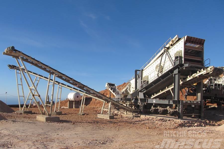 Liming 400tph gypsum mobile crushing plant Aggregate plants