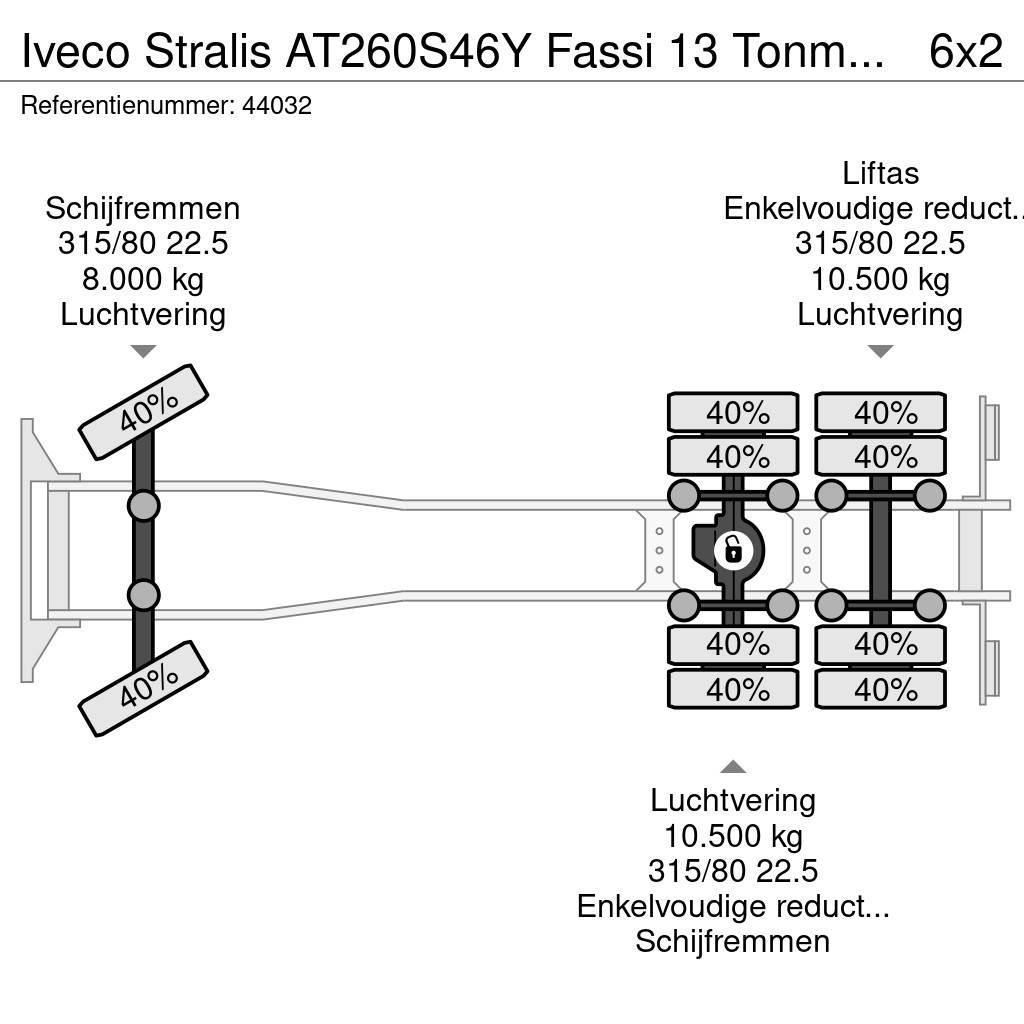 Iveco Stralis AT260S46Y Fassi 13 Tonmeter laadkraan Hook lift trucks