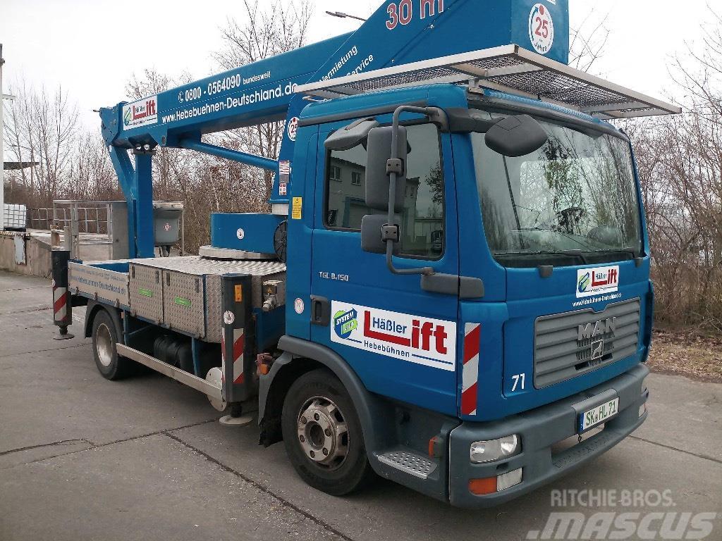 MAN TGL 8.150 / Bison Palfinger TKA 30KS Truck mounted platforms