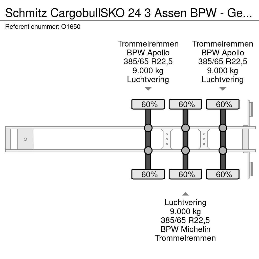 Schmitz Cargobull SKO 24 3 Assen BPW - Gesloten Opbouw - Gegalvanise Box semi-trailers