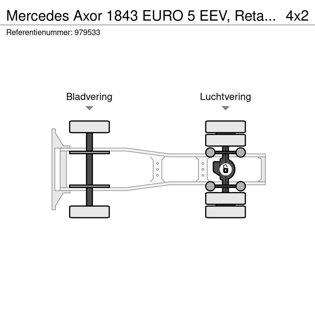 Mercedes-Benz Axor 1843 EURO 5 EEV, Retarder, ADR, PTO Prime Movers