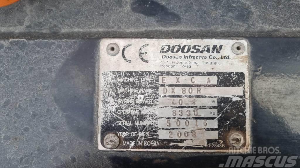 Doosan DX 80 R Mini excavators  7t - 12t