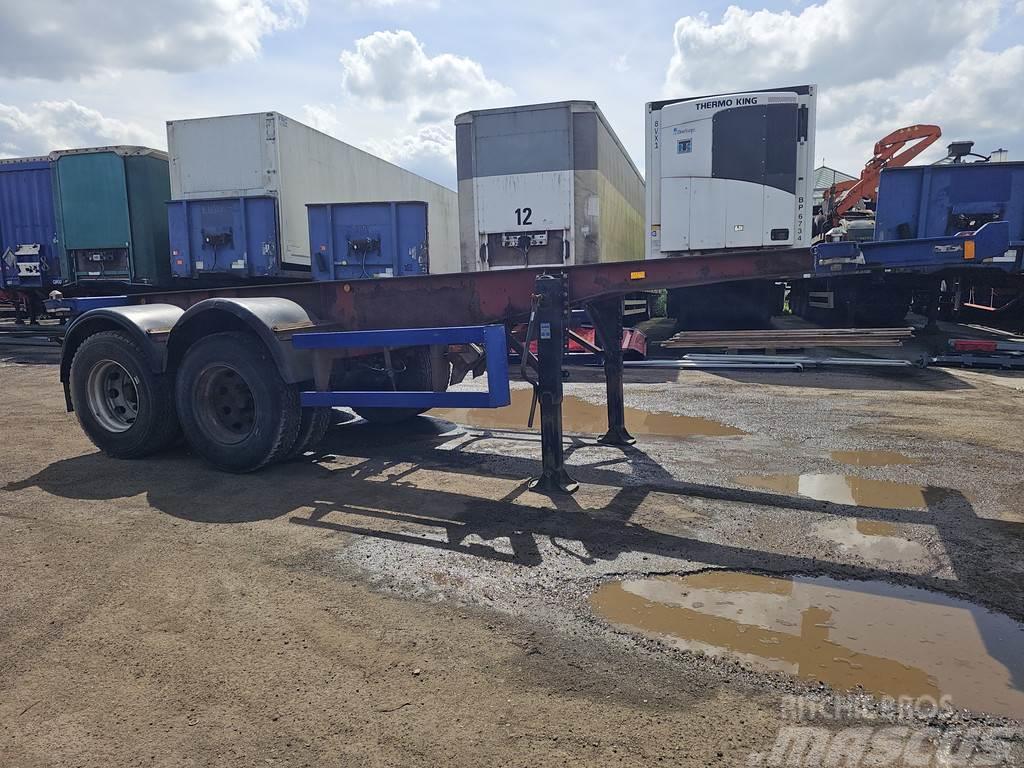 Köhler Elmshorn 2 axle | 20 ft | container chassis | stee Container semi-trailers