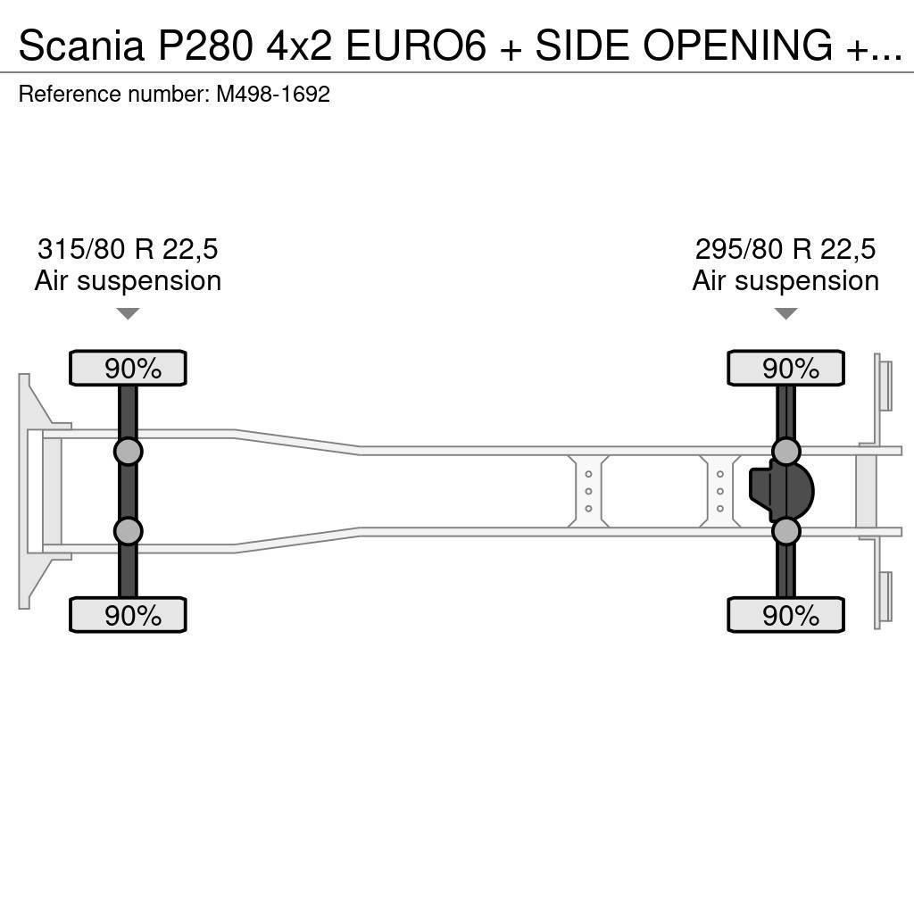 Scania P280 4x2 EURO6 + SIDE OPENING + ADR Box trucks