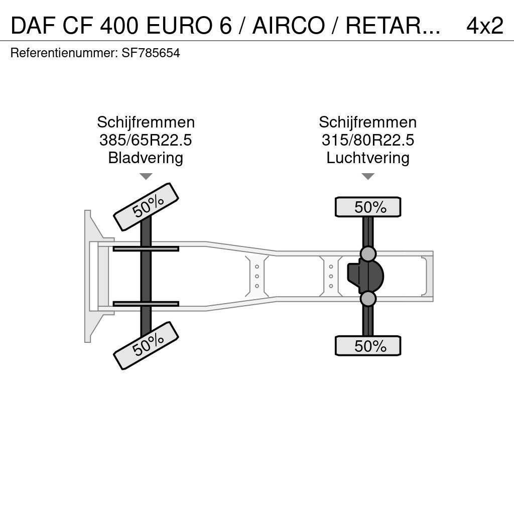 DAF CF 400 EURO 6 / AIRCO / RETARDER Prime Movers