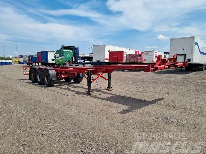 Broshuis 10-24K 3 AXLE CONTAINER CHASSIS STEEL SUSPENSION D Container semi-trailers