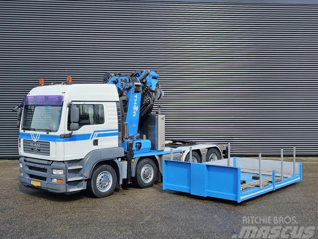 MAN TGA 35.440 8x4-4 / 80 t/m JIB + WINCH / TRACTOR Truck mounted cranes