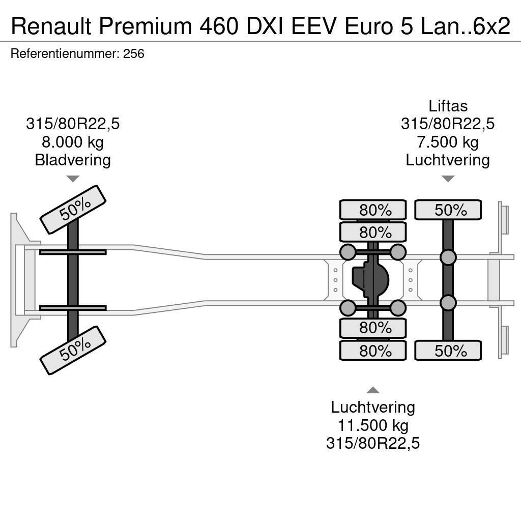 Renault Premium 460 DXI EEV Euro 5 Lander 6x2 Meiller 20 T Hook lift trucks