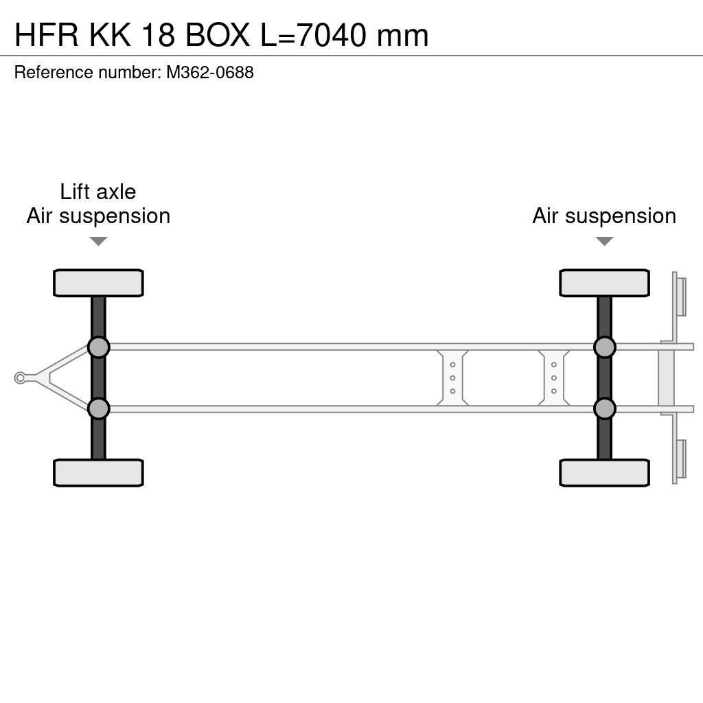 HFR KK 18 BOX L=7040 mm Box Trailers
