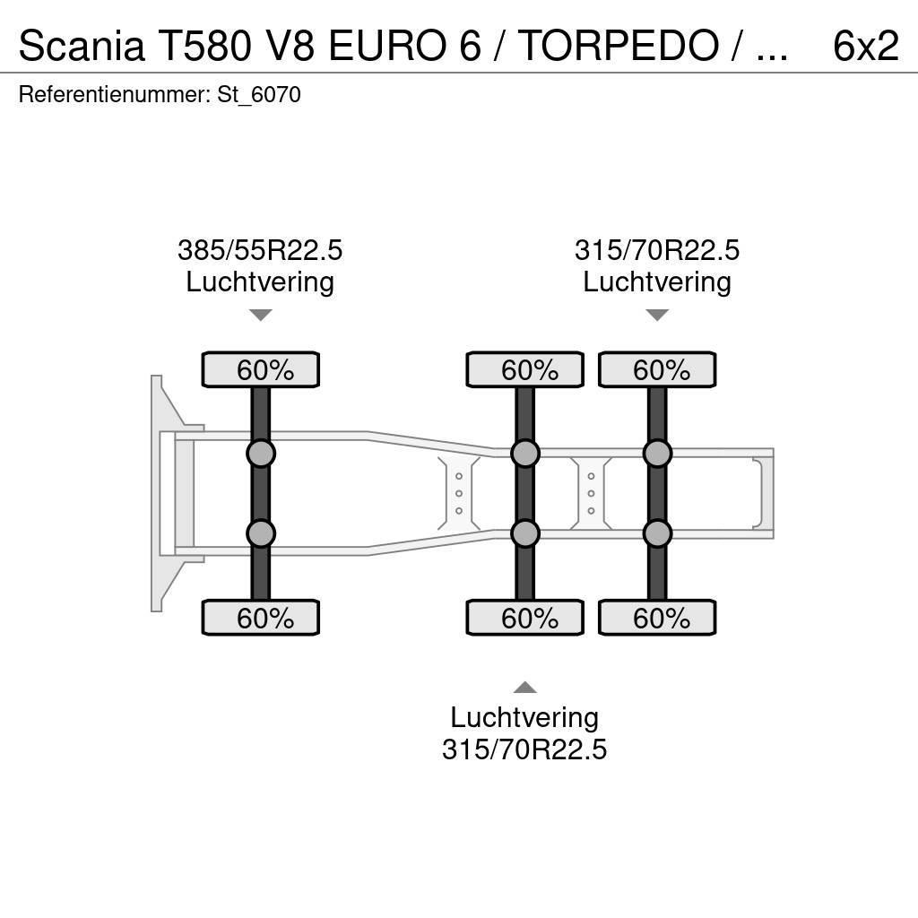 Scania T580 V8 EURO 6 / TORPEDO / HAUBER / SHOW TRUCK Prime Movers