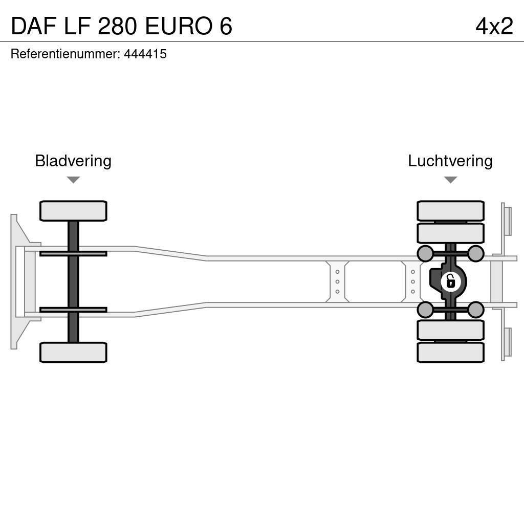 DAF LF 280 EURO 6 Curtain sider trucks