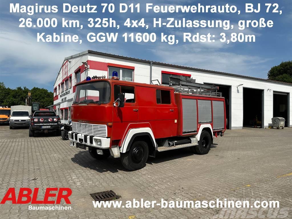 Magirus Deutz 70 D11 Feuerwehrauto 4x4 H-Zulassung Box trucks