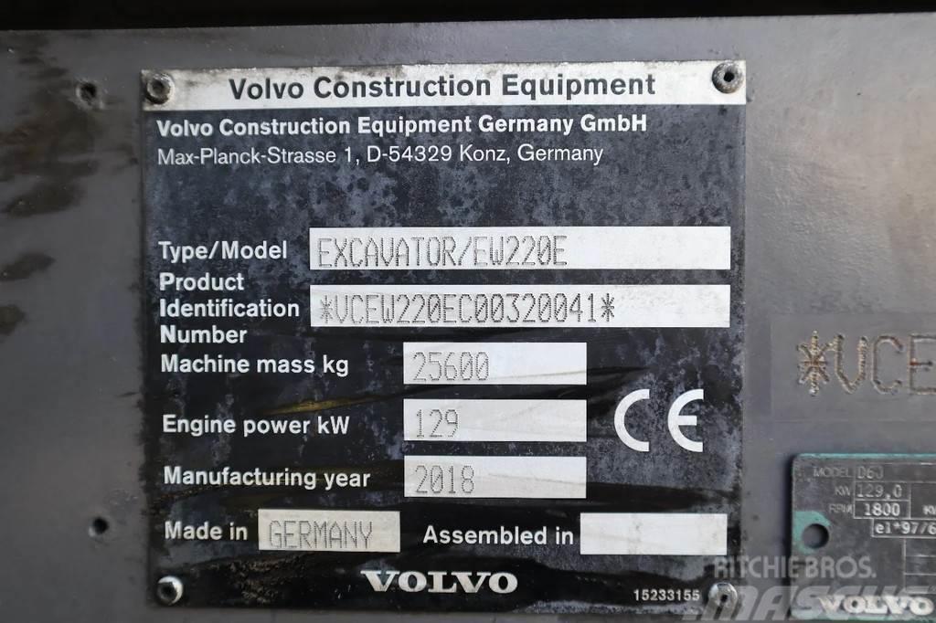 Volvo EW 220 E | TILTROTATOR | BUCKET | 2-PIECE | BSS Wheeled excavators