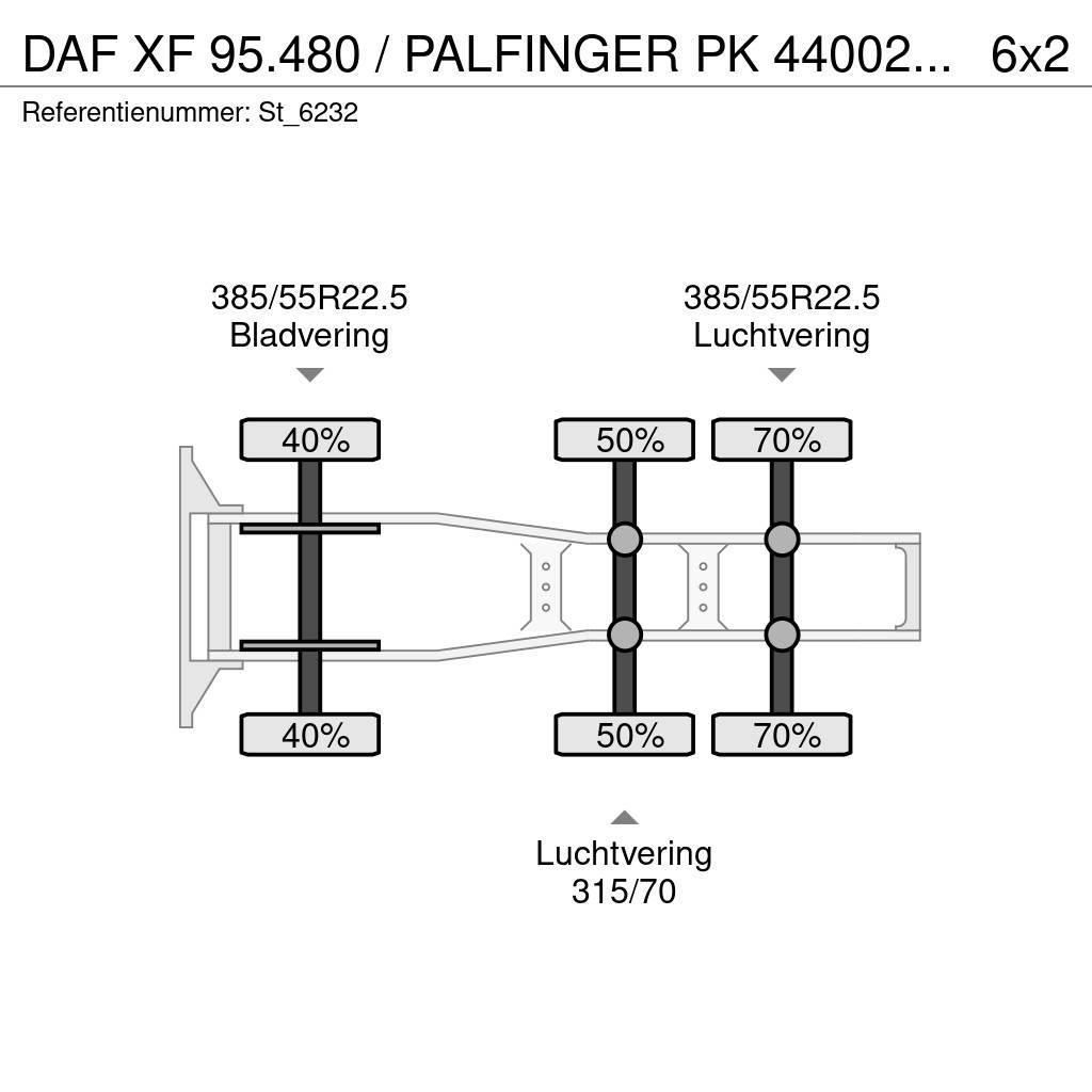 DAF XF 95.480 / PALFINGER PK 44002 / JIB / WINCH Prime Movers