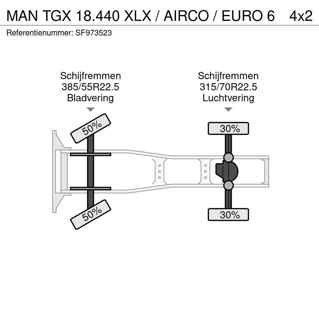 MAN TGX 18.440 XLX / AIRCO / EURO 6 Prime Movers