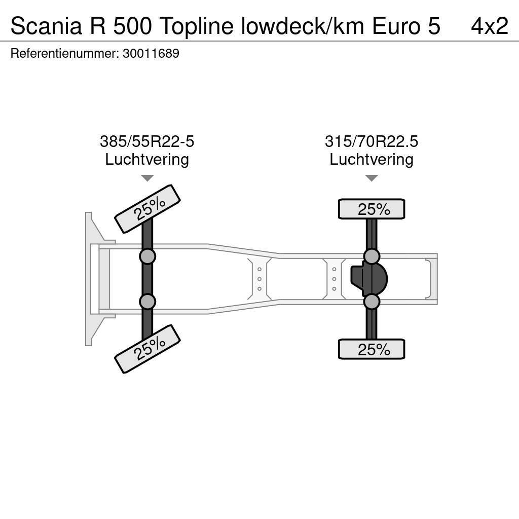 Scania R 500 Topline lowdeck/km Euro 5 Prime Movers