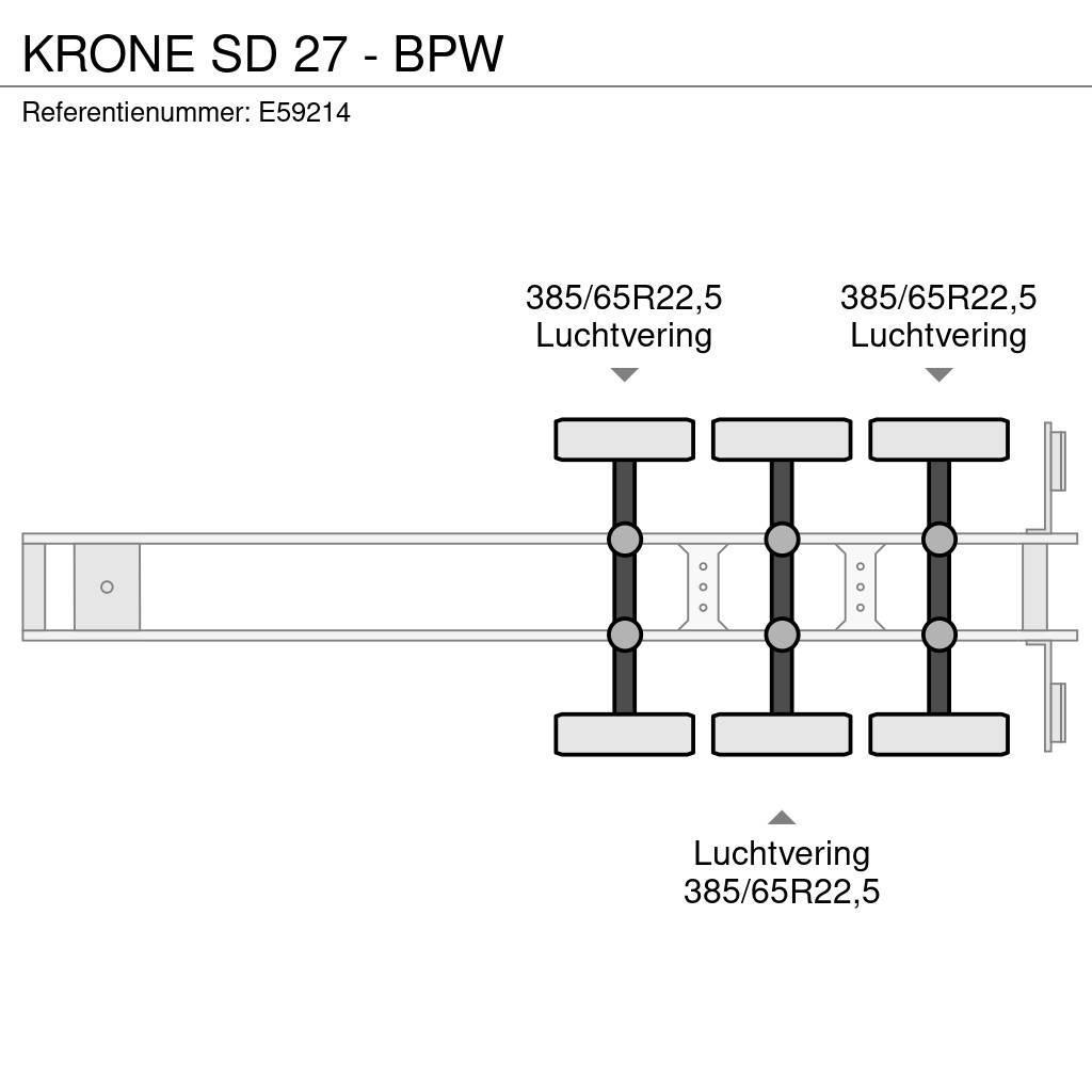 Krone SD 27 - BPW Box semi-trailers