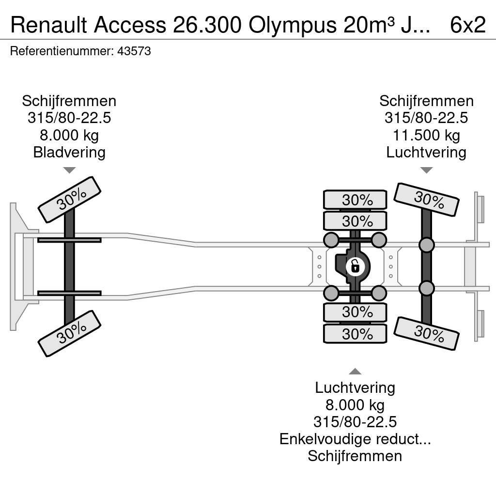 Renault Access 26.300 Olympus 20m³ Just 187.041 km! Waste trucks