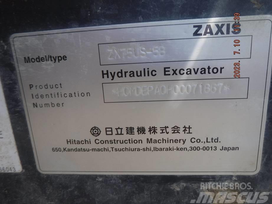 Hitachi ZX75US-5B Mini excavators  7t - 12t