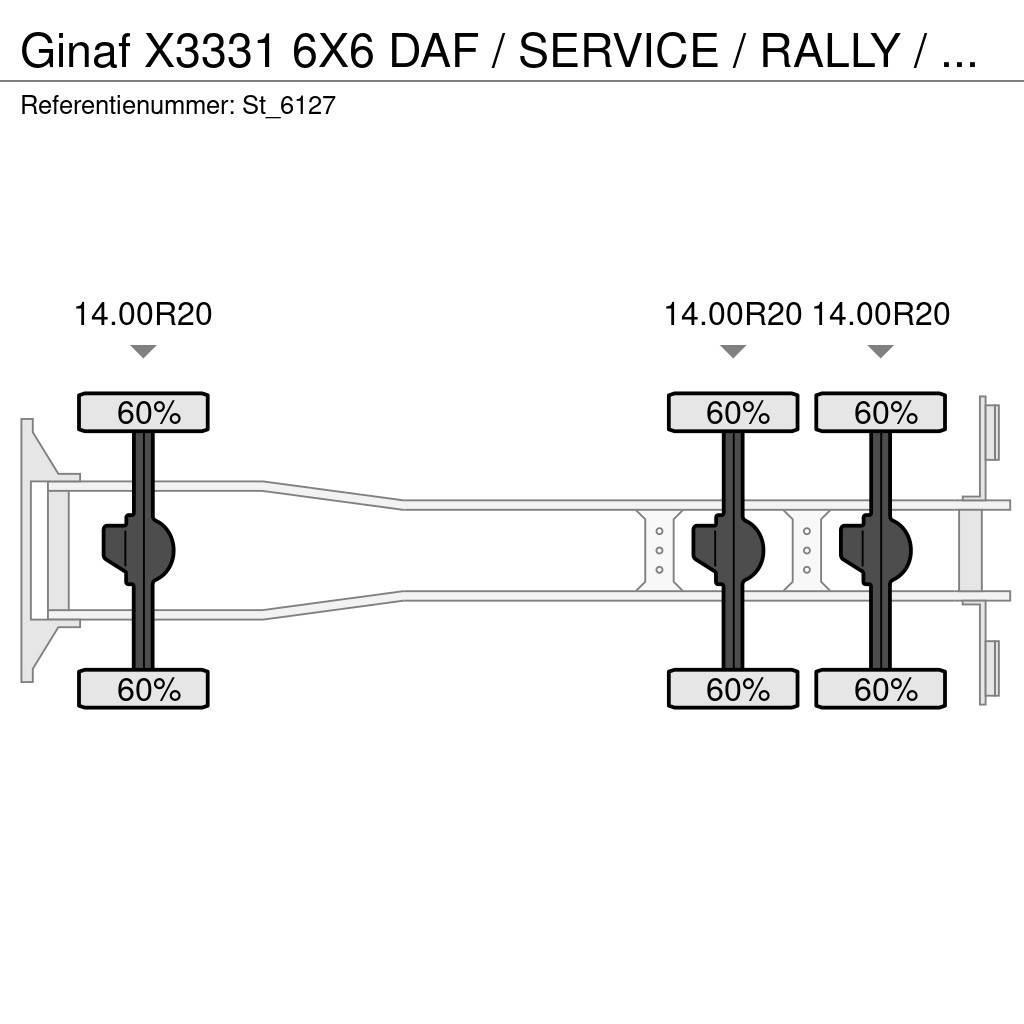 Ginaf X3331 6X6 DAF / SERVICE / RALLY / T5 / DAKAR Box trucks