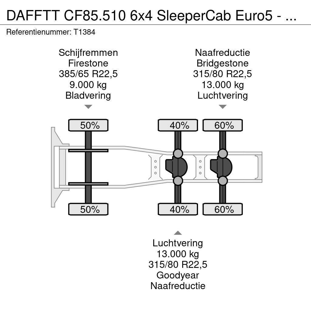 DAF FTT CF85.510 6x4 SleeperCab Euro5 - 189.000km Orig Prime Movers