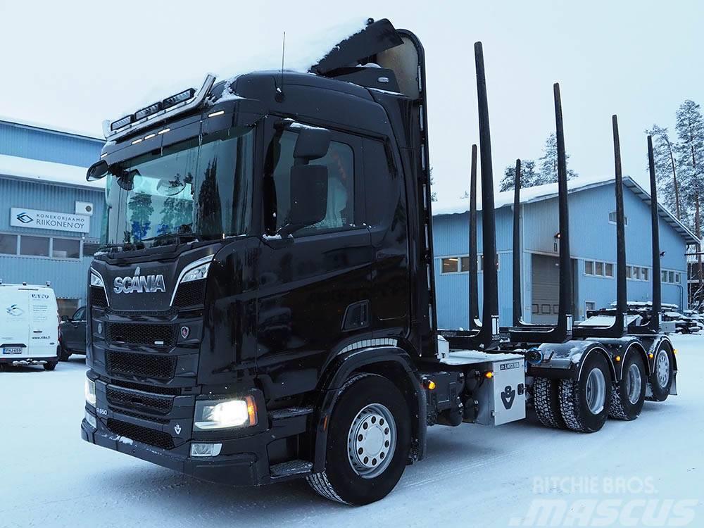 Scania R 650 Timber trucks