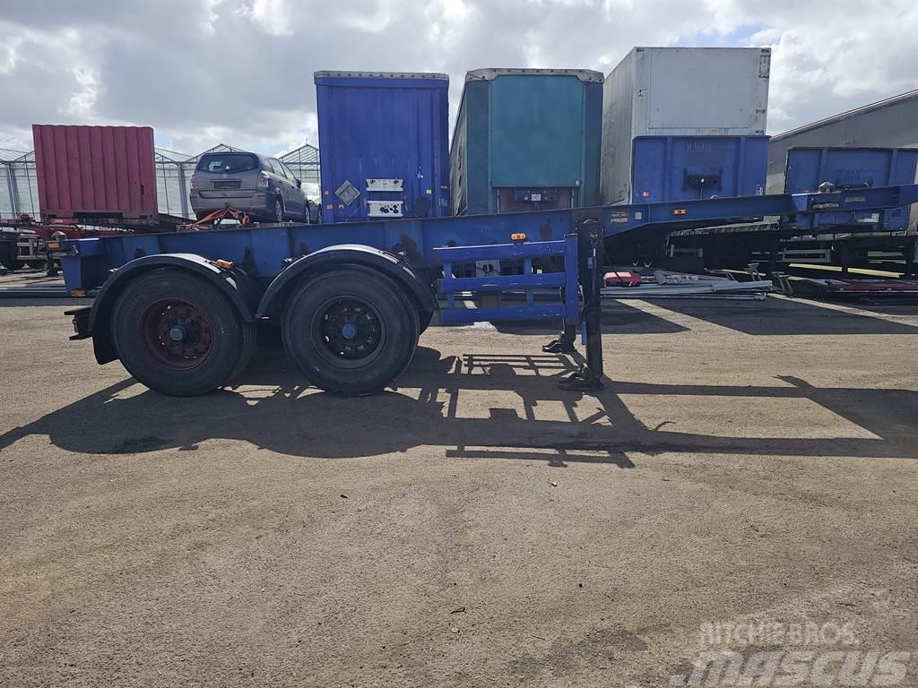Renders 2 axle 20 ft container chassis steel springs bpw d Container semi-trailers