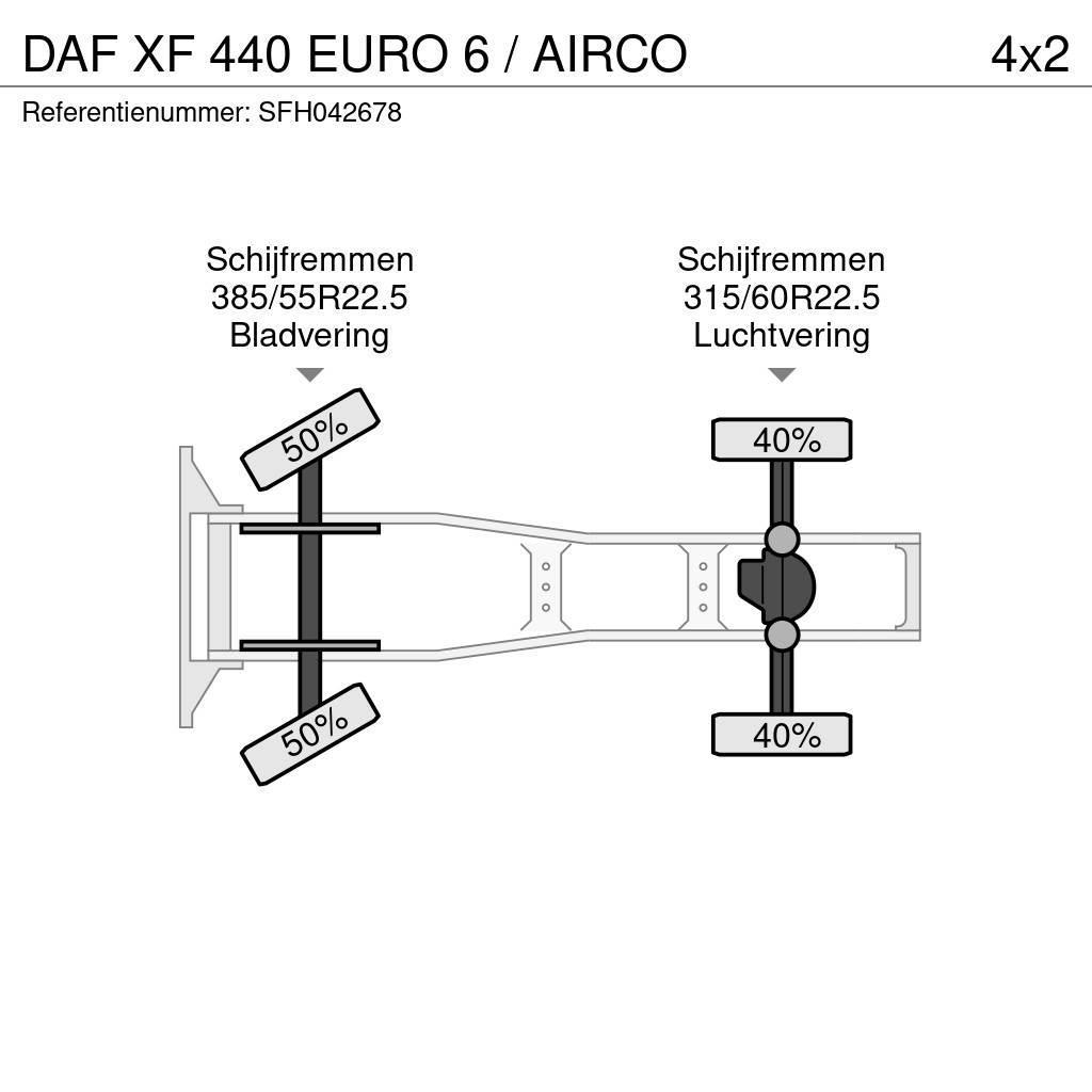 DAF XF 440 EURO 6 / AIRCO Prime Movers