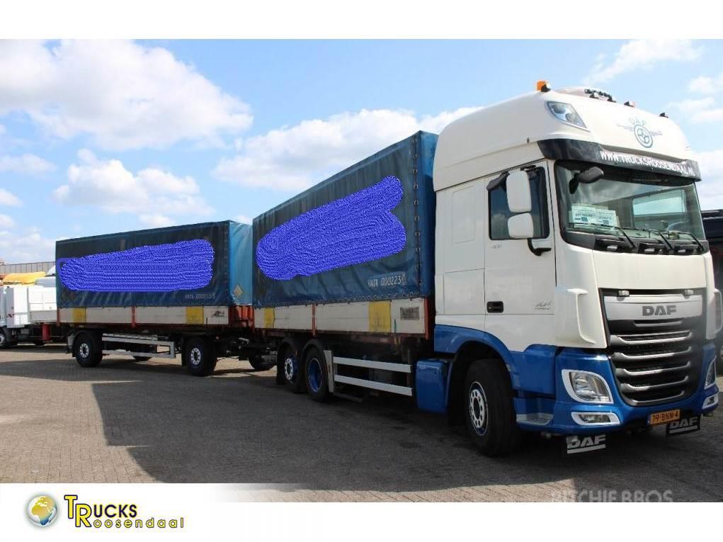 DAF XF 106.460 + Euro 6 + 6X2 + retarder + price is on Curtain sider trucks