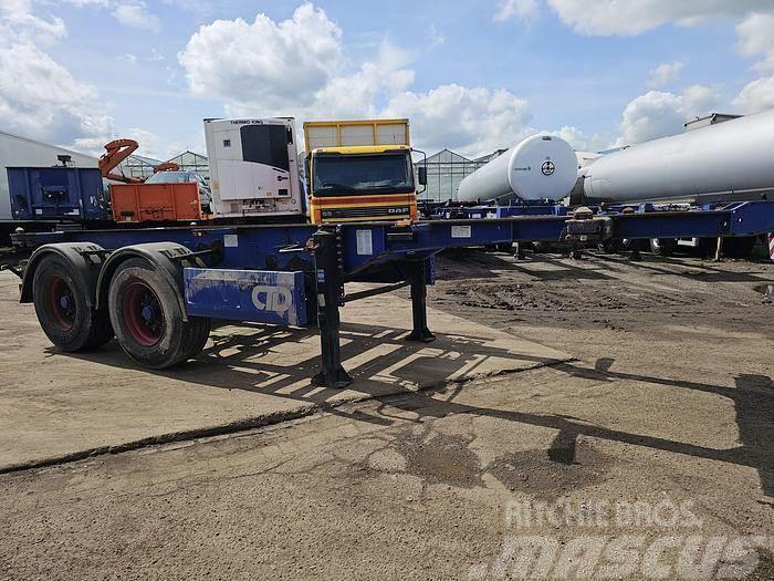 Krone 2 axle | container chassis | steel suspension | Bp Container semi-trailers