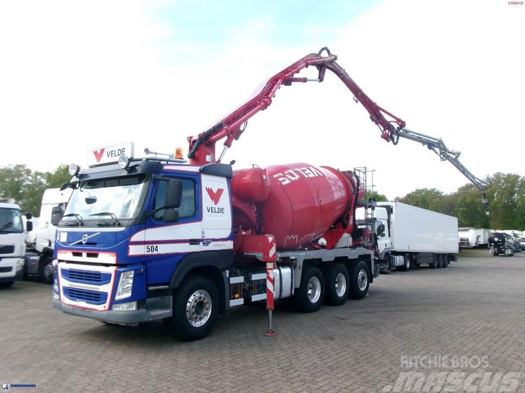Volvo FM 420 8X4 Cifa MK25H concrete pump 25 m / mixer 7 Concrete trucks