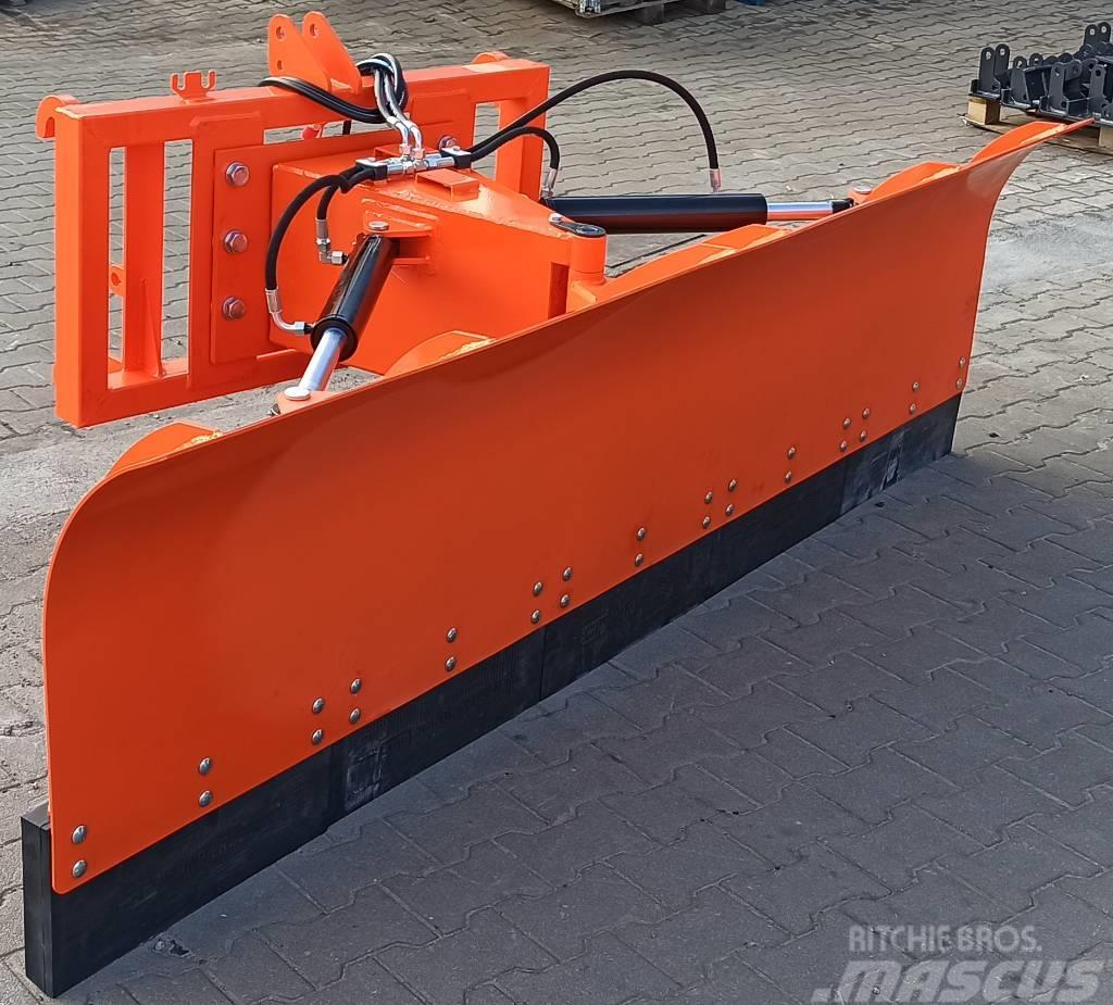 Top-Agro Straight snow plow 2,0m + hydraulic Sweepers