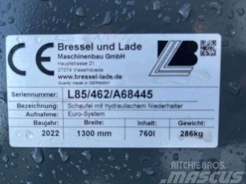Bressel UND LADE L85 Schaufel mit hydr. Niederhalter 1,30m Other tractor accessories