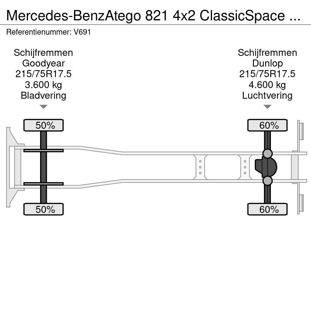 Mercedes-Benz Atego 821 4x2 ClassicSpace Euro6 - GeslotenBak 6.0 Box trucks