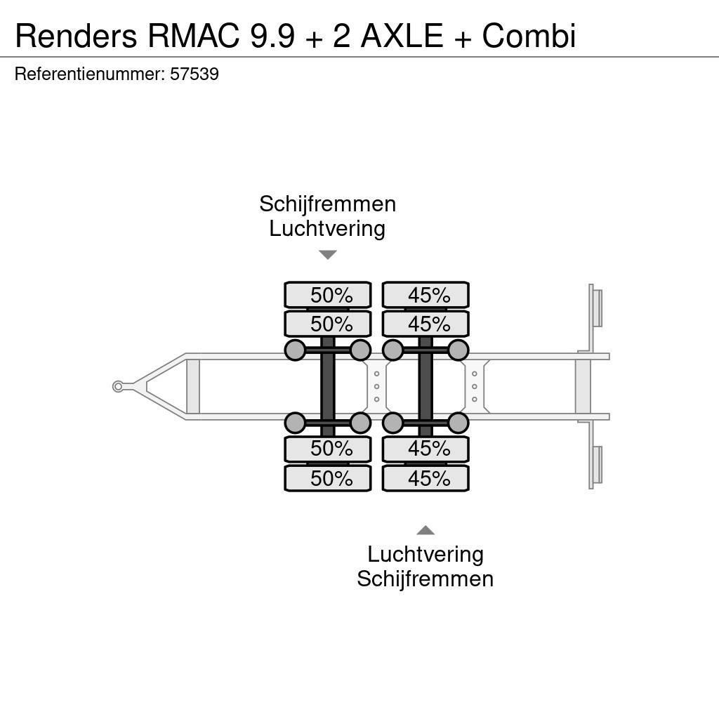 Renders RMAC 9.9 + 2 AXLE + Combi Box Trailers