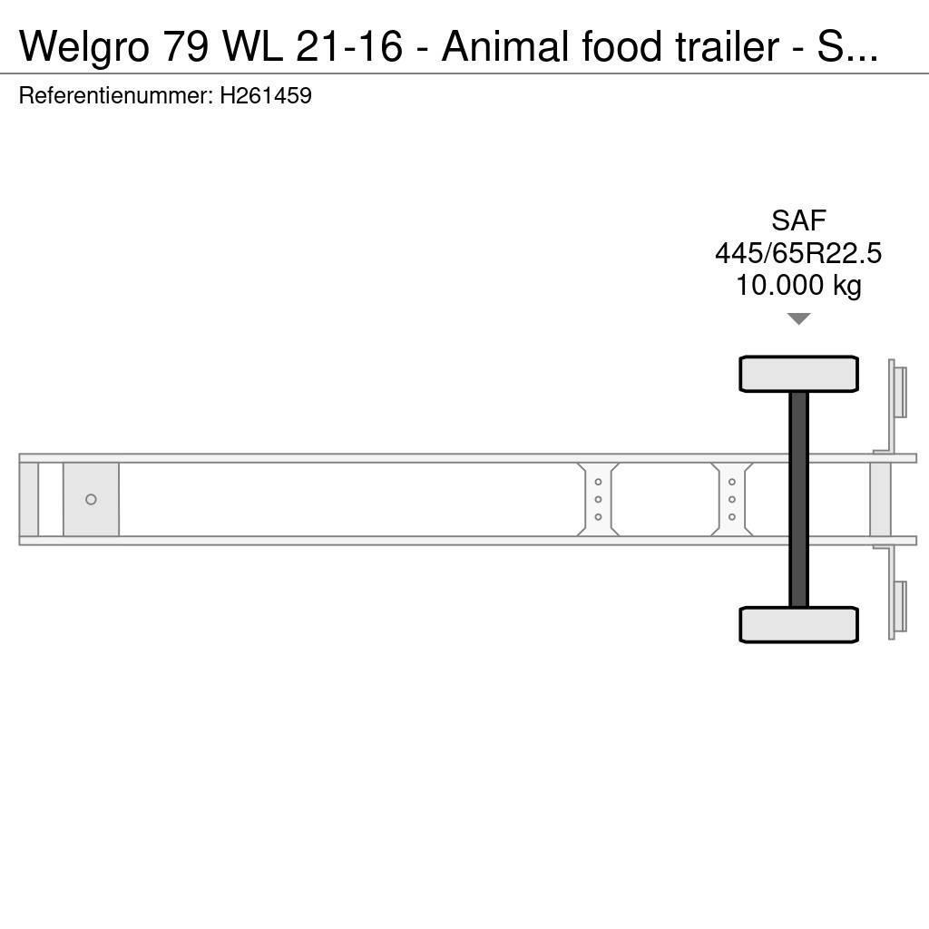 Welgro 79 WL 21-16 - Animal food trailer - SAF Axle - Wel Tanker semi-trailers