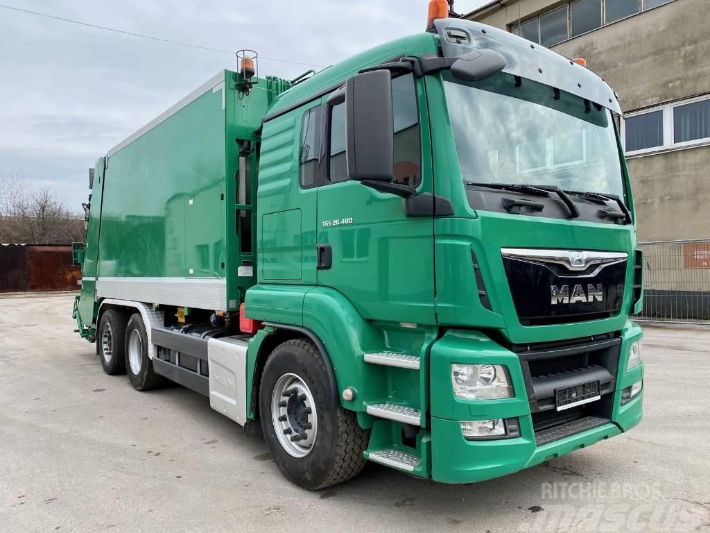 MAN TGS 26.400 śmieciarka trzyosiowa ZOELLER 23m3 EURO Waste trucks