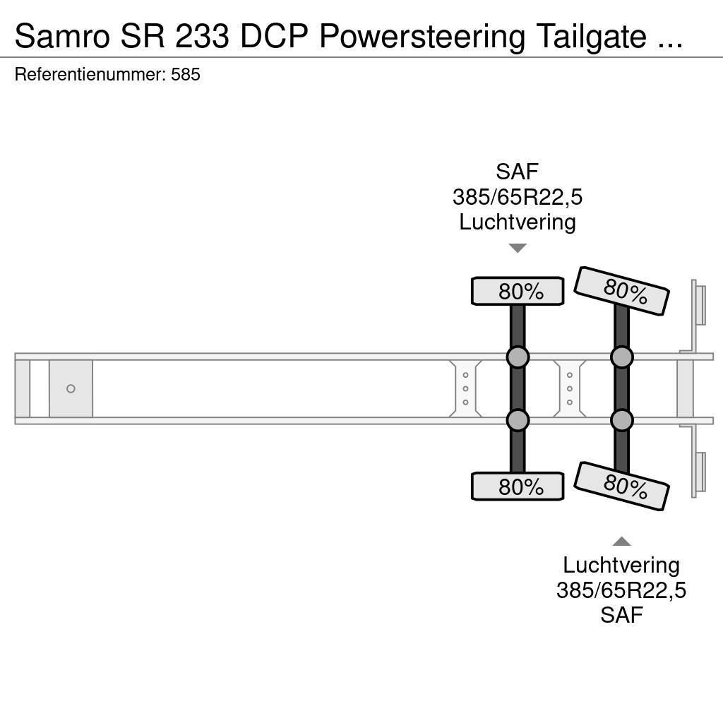 Samro SR 233 DCP Powersteering Tailgate NL Trailer! Box semi-trailers