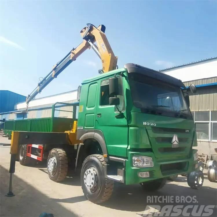 Howo 375 8x4 Truck mounted cranes