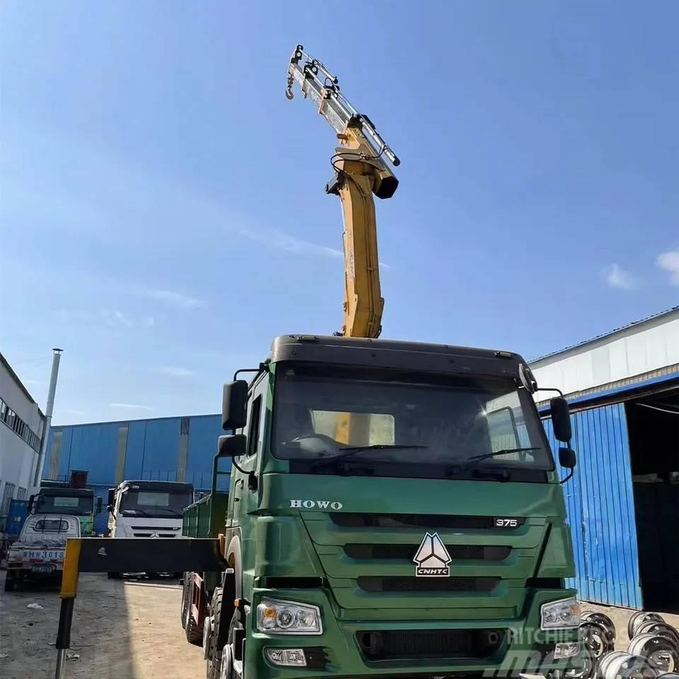 Howo 375 8x4 Truck mounted cranes